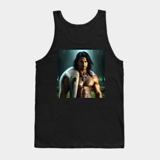 Fantasy warrior ready for battle Tank Top